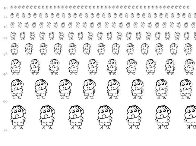 Cartoon 1994 font waterfall